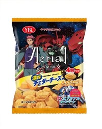 Japanische Kartoffel-Chips - Gundam Collab Package: Aerial Cheddar Cheese - YBC - 65 g (1)