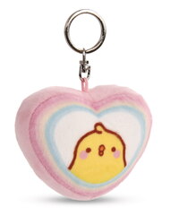 Molang - Piu Piu - Schlüsselanhäger herzförmig - 18 cm Plüsch (1)