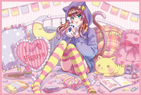Limitierte Figuya Wellsoft-Flauschdecke mit Figu-chan Motiv by Bonmaru (1)