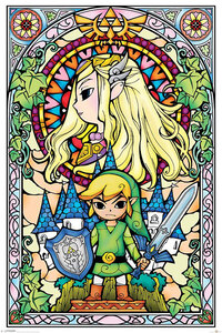 Legend of Zelda - Poster - Stained Glass - 1