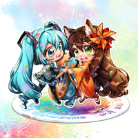 Hatsune Miku - Miku Expo 2024 - Acrylaufsteller (Hatsune Miku x Figu-Chan Chibis) - Nashi (1)