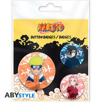 Naruto, Sasuke & Sakura (Team 7) - Naruto - Button Set - AbyStyle (1)
