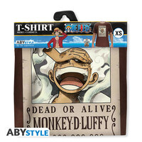 Wanted Ruffy - Men's T-Shirt (schwarz) - M - AbyStyle (1)