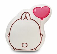 Molang mit Herzballon - Konturform Kissen (35 x 30 x 8 cm) (1)