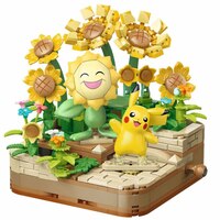 Pikachu &Sonnflora (Plant Series 2) - Pokémon - K20245 - Keeppley Block (1)