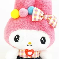 My Melody - Plüsch (Gingham Denim Mascot with Ball Chain) - Sanrio (1)