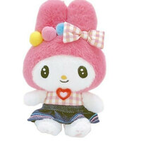 My Melody - Plüsch (Gingham Denim Mascot with Ball Chain) - Sanrio (1)