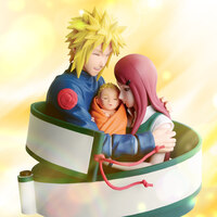 Minato, Naruto & Kushina - Naruto - NARUTO 72 series - Banpresto (1)