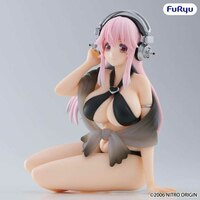 Super Sonico - Black Color Swimsuit - Noodle Stopper - Furyu - 5