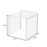 U-Ständer - Dekobrücke - Erhöhung für Figuren - Acrylglas - Größe 10 cm x 10 cm - 2