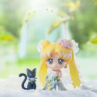 Usagi / Bunny Tsukino, Mamoru Chiba, Luna und Artemis - 4er Set - Sailor Moon Happy Wedding - Petit Chara - 6