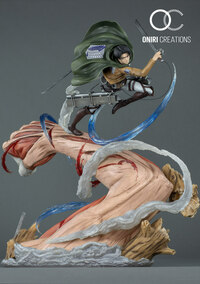 Levi vs. Female Titan – Attack on Titan Resin Diorama (Oniri Créations) - 1