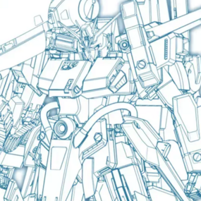 Full Armor ZZ Gundam Ver. Ka. - Mobile Suit Gundam ZZ - MG 1/100 - Modelkit - Bandai Spirits - Profil