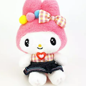 My Melody - Plush (Gingham Denim Mascot with Ball Chain) - Sanrio - Profil