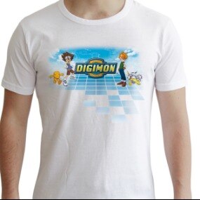 Digimon T-Shirt - Tai Yagami, Matt Ishida, Agumon und Gabumon - Größe XL - Profil