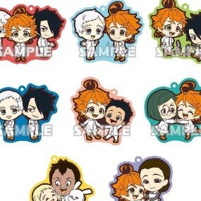 The promised Neverland Gummianhänger Duo - Set (8 Anhänger) - Profil