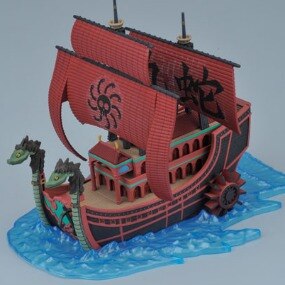 Perfume Yuda - Kuja Pirates Ship - Grand Ship Collection - One Piece Model Kit - Profil