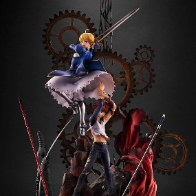 Emiya Shirou & Saber - Fate/Stay Night 15th Anniversary Figur von Aniplex - Profil