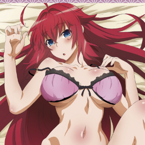 Rias auf dem Bett (B) - High School DxD Badetuch - Sakami (160 x 80 cm) - Profil
