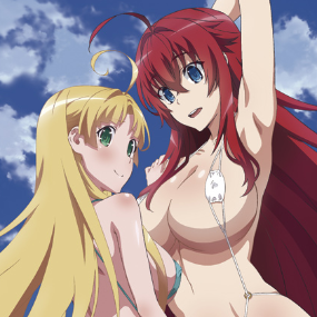 Rias und Asia (C) - High School DxD Badetuch - Sakami (160 x 80 cm) - Profil