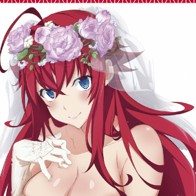 Wedding Rias (D) - High School DxD Badetuch - Sakami (160 x 80 cm) - Profil
