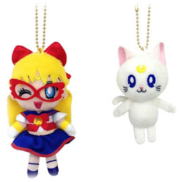 Sailor V und Artemis - Plüsch-Schlüsselanhänger - Profil