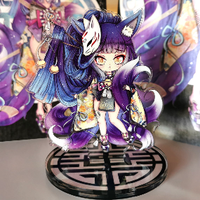 Chibi Kitsune Kyoko - 9 cm Acrylaufsteller - Hideko Merchandise - Profil