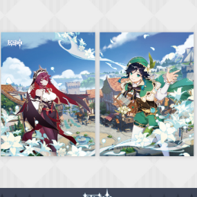 Rosaria & Venti  - Genshin Impact - Aktenhülle /Clear File - miHoYo - Profil