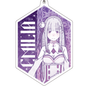 Emilia - Re:Zero - Acryl-Schlüsselanhänger - A3  - Profil