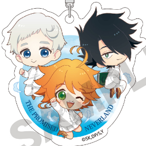 Emma, Norman & Ray (Group Pyon Chara) - The Promised Neverland - Acryl-Schlüsselanhänger - Crux - Profil