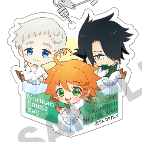 Emma, Norman & Ray (Group Hacosupo) - The Promised Neverland - Acryl-Schlüsselanhänger - Crux - Profil