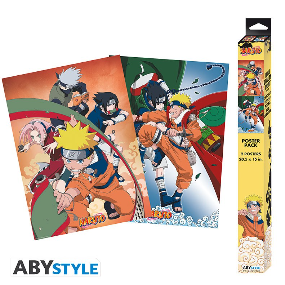 NARUTO SHIPPUDEN - Set 2 Chibi Posters - Team 7 (52x38) - AbyStyle - Profil