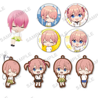 Zufällige Auswahl - Ichika Nakano - The Quintessential Quintuplets Season 2 (Tama Mikuji Ichika ga Ippai) -  Mini-Figur, Gummi-Anhänger & Button - Bushiroad Creative