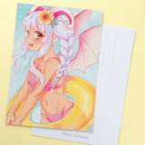 "Beach Fantasy" Postcard - Chipsy Artworks