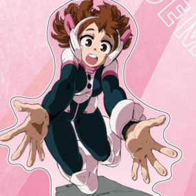 Ochako Uraraka - My Hero Academia - Acrylaufsteller (Donna Pinchi Demo Te wo Sashinoberu!) - Nippon Television Service - Profil