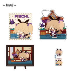 Fischl Devil Ver. Set - Puzzle, Acrylaufsteller, Pin und Exkulsiv Sticker - Genshin Impact - miHoYo - Profil