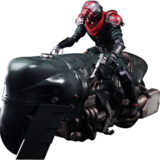 Shinra Elite Security Officer und Bike - Final Fantasy VII Remake Play Arts Kai - Square Enix