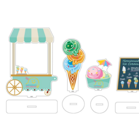 Eisdiele - Aufsteller - Nendoroid More Zubehör-Set - Good Smile Company - Profil