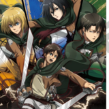 Eren, Levi, Mikasa & Armin - Attack on Titan - Pencil Board (Group Action) - Crux