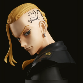 Draken / Ken Ryuguji - Tokyo Revengers -Faceculptures- Banpresto - Profil