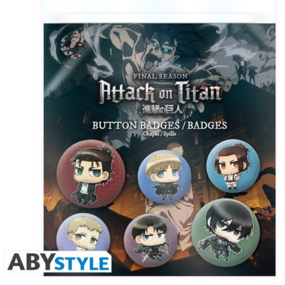Attack on Titan - "Chibi characters" - Badge Pack - ABYStyle - Profil