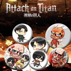 Attack on Titan - Badge Pack (Chibi Characters) - AbyStyle - Profil