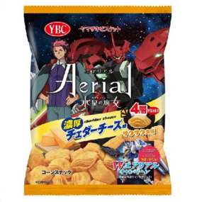 Gundam Collab Package: Aerial Cheddar Cheese - YBC - 65 g - Profil