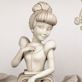 Cinderella - Disney Princess Series Büste - Beast Kingdom Toys - Profil
