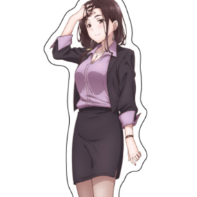 Airi Goto - Higehiro: After Being Rejected, I Shaved and Took in a High School Runaway - Acrylaufsteller - A3 - Profil