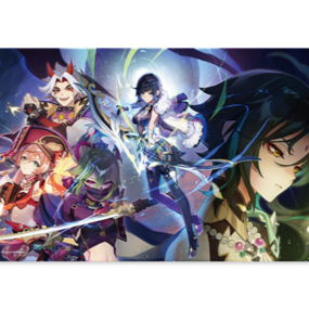 Yelan, Kuki Shinobu, Itto, Yanfei & Xiao - Genshin Impact Hidden Dreams in the Depths - Mousepad / Spielmatte - miHoYo - Profil