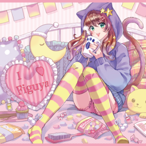 Limitierte Figuya Wellsoft-Flauschdecke mit Figu-chan Motiv by Bonmaru - Profil