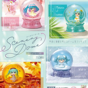Scenery Domes Set - Hatsune Miku Mini-Schneekugeln - Re-Ment (4 Kugeln) - Profil