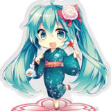 Hatsune Miku - Acrylic Stand (Sakura Flower) - Abystyle
