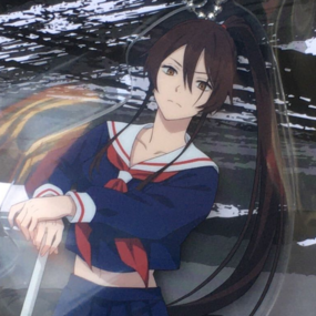 Yamada Asaemon Sagiri - Hell's Paradise - Acrylic Keychain (School Uniform)  - Sega - Profil